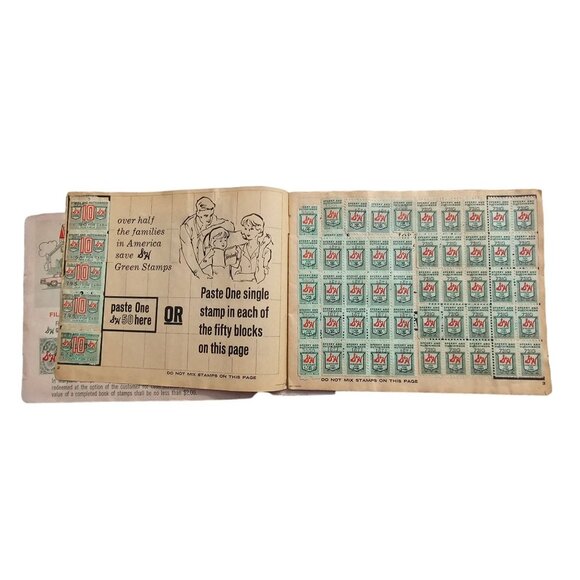 S&H Green Top Value Stamp Books Certificates Collection Vintage Saver Book Weis - Picture 10 of 10
